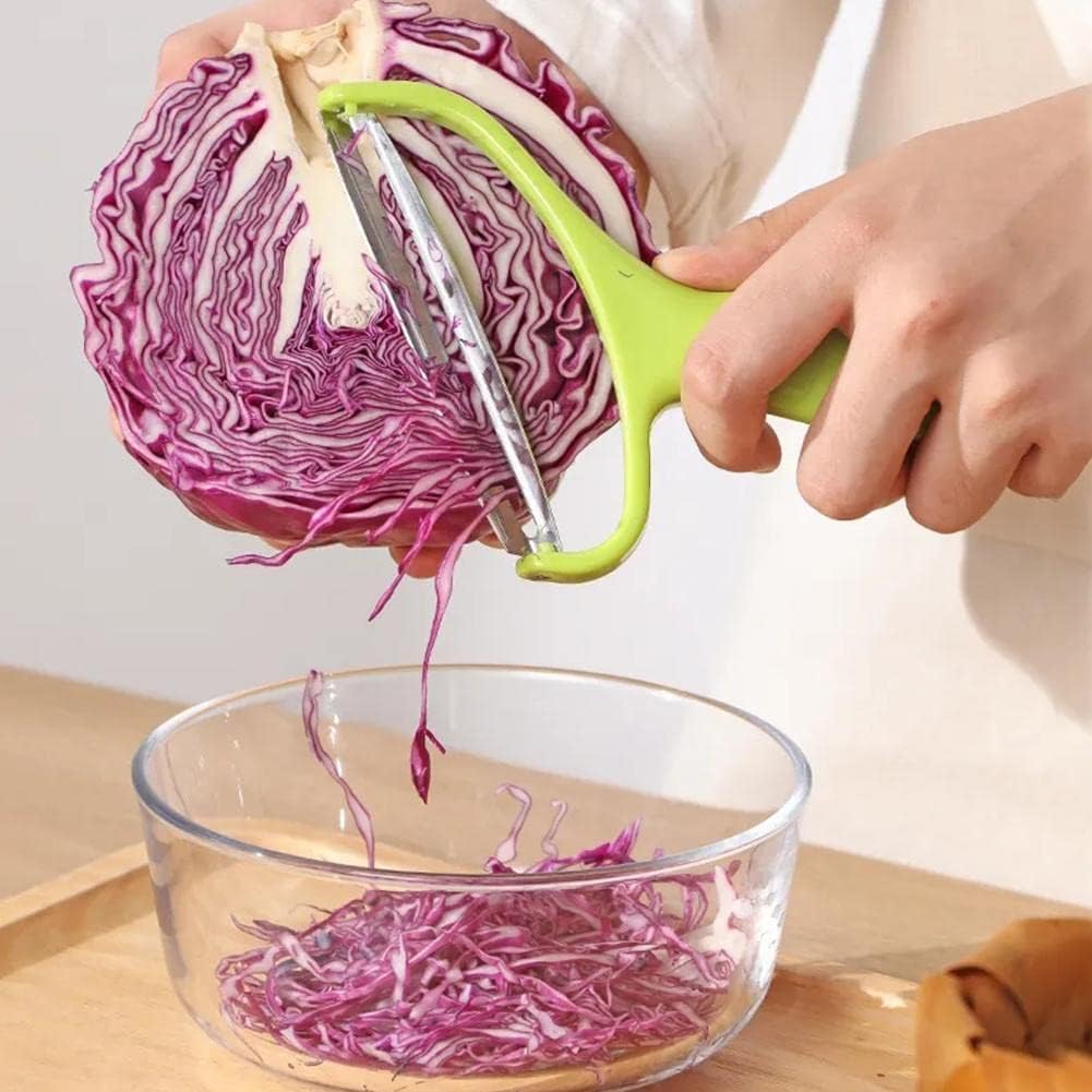 1Pc Random Multifunctional Cabbage Cutter Slicer,Vegetable Peeler,Fruit Peeler Knife Cabbage Graters Salad Potato,Cabbage Cutting Machine Shredded Graters, Peelers and Slicers Kitchen Accessorie