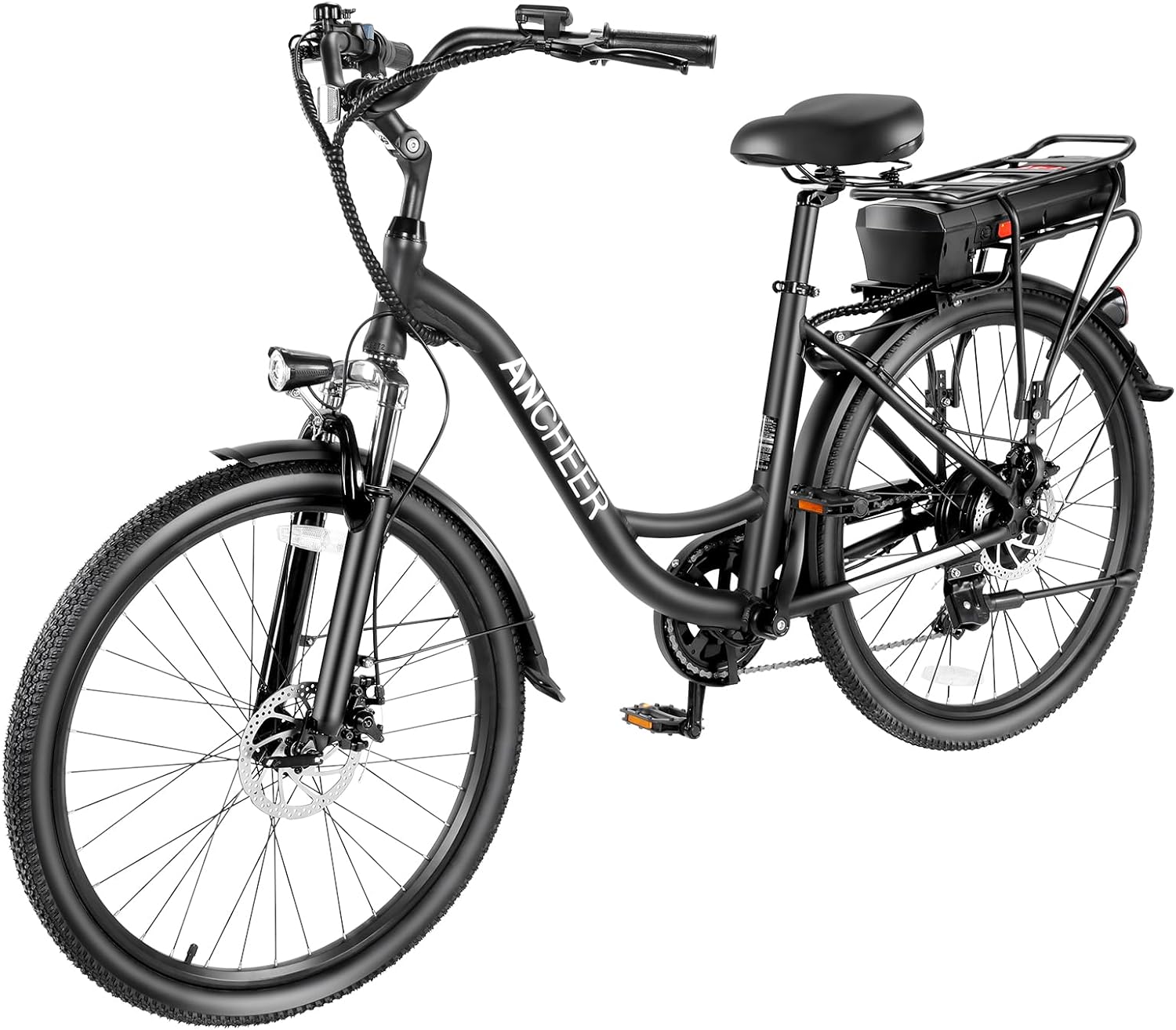 ancheer electric bike for adults 48v 500wh ebike up to 60 miles removable battery 3h fast charge 26 commuter electric bi 2