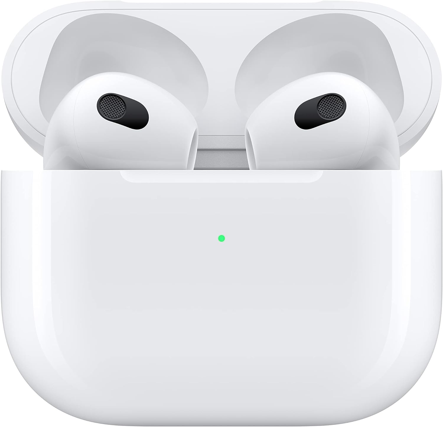 Apple AirPods (3rd Generation) Wireless Ear Buds, Bluetooth Headphones, Personalized Spatial Audio, Sweat and Water Resistant, Lightning Charging Case Included, Up to 30 Hours of Battery Life