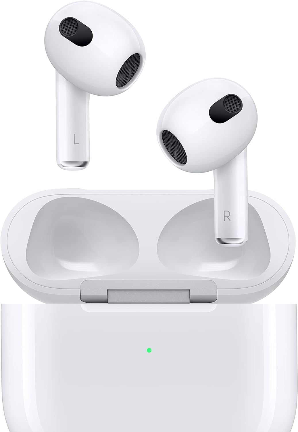 Apple AirPods (3rd Generation) Wireless Earbuds with MagSafe Charging Case. Spatial Audio, Sweat and Water Resistant, Up to 30 Hours of Battery Life. Bluetooth Headphones for iPhone