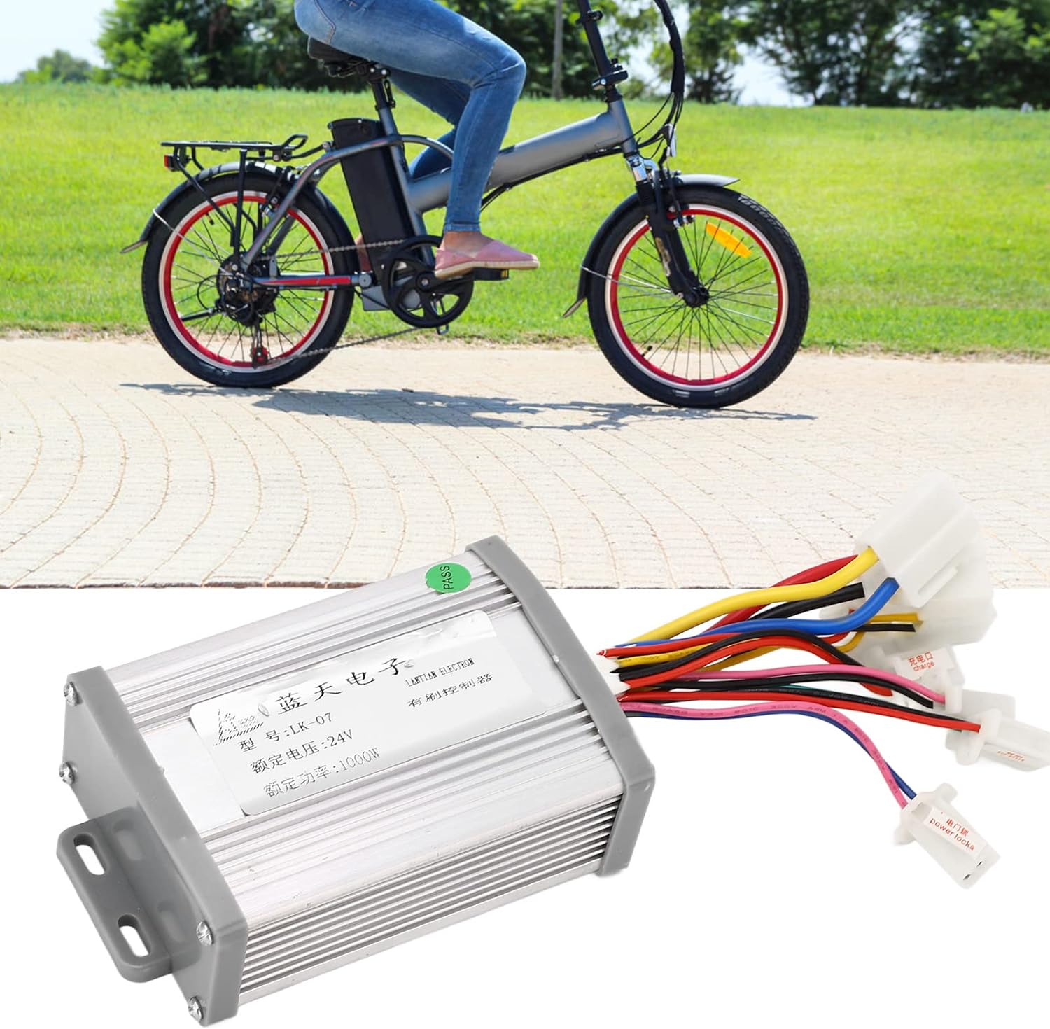 Brushless Motor Controller 48V 60V 64V 1000W-1500W Electric Bike Speed Controller for Brushed Electric Bike Conversion E-Bike Electric Scooter