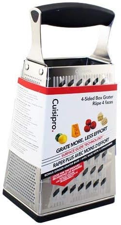 Cuisipro 4 Sided Box Grater, Regular, Stainless Steel