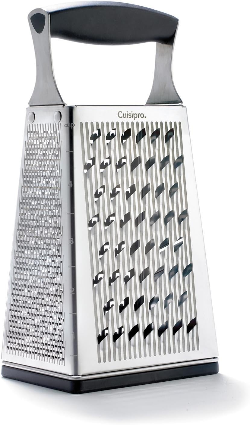 Cuisipro 4 Sided Box Grater, Regular, Stainless Steel