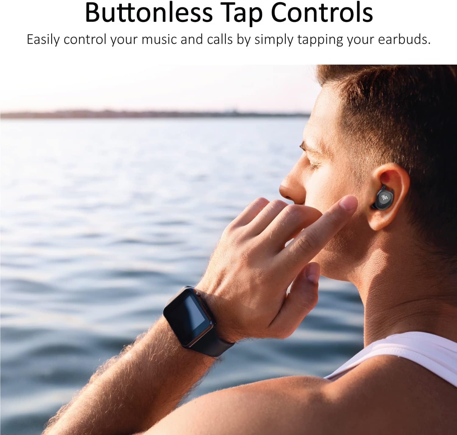 iluv mybuds fit sports wireless earbuds secure earhooks bluetooth microphone ipx7 waterproof protection compatible with 1 1