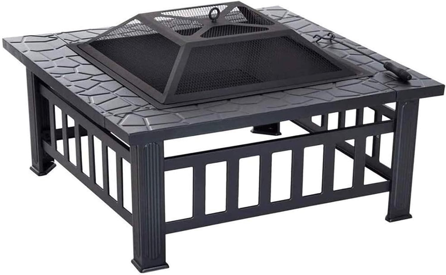 kdkda charcoal grill premium charcoal grill cast iron grill large picnics patio grill barbecue square grill charcoal hom