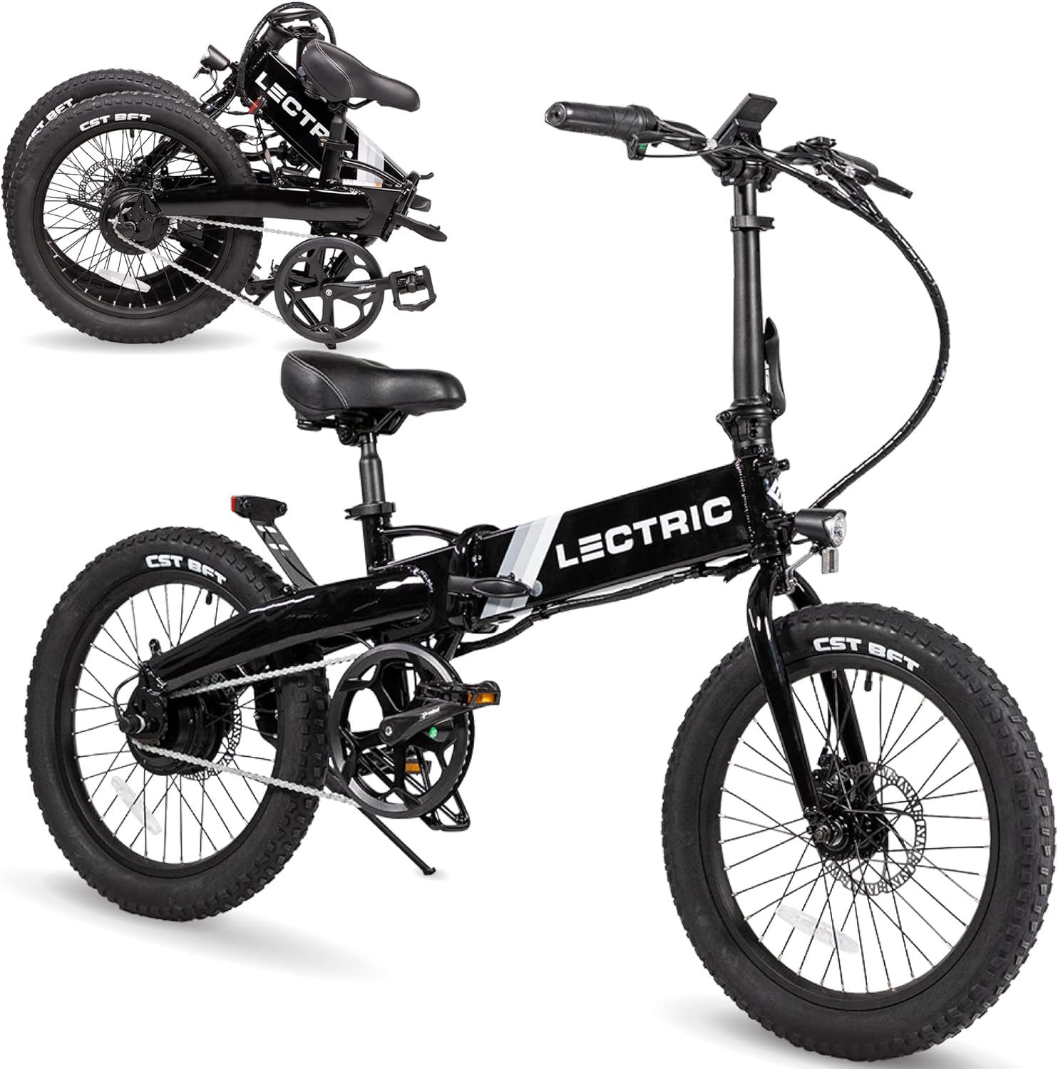 LECTRIC XP™ Lite Electric Bike | Adult Folding Bikes - Weighs Only 46lbs | 40+ Mile Range w/ 5 Pedal-Assist Levels | 20mph Top Speed - Class 1 and 2 eBike