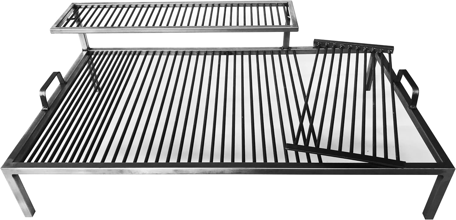 Luxury Argentine Grill with removable iron modules - Iron Argentina Grill - BBQ Parrilla Asado. (40 x 24 in)