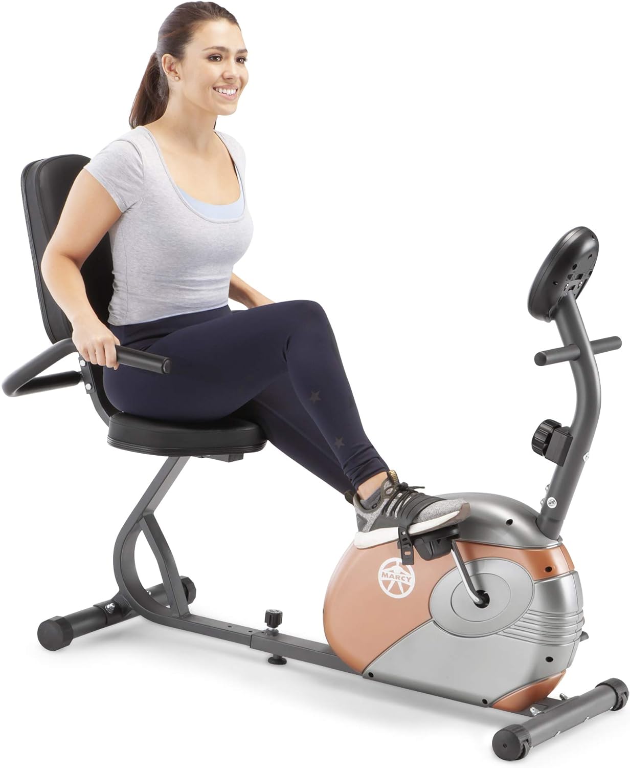 marcy recumbent exercise bike with resistance me 709 2