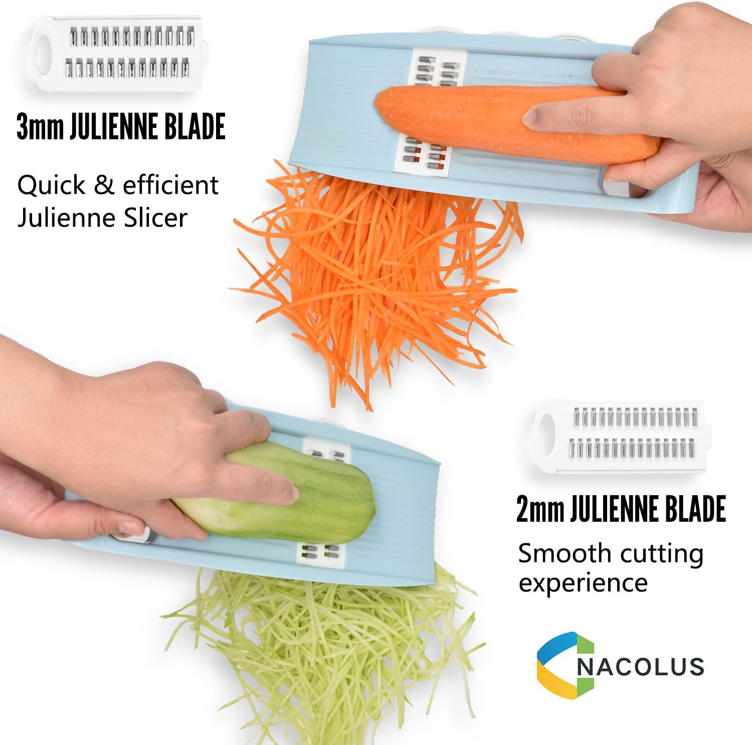 nacolus 5 in 1 mandoline slicer for kitchen vegetable slicer multi blade potato chip veggie slicer vegetable cutter juli 1