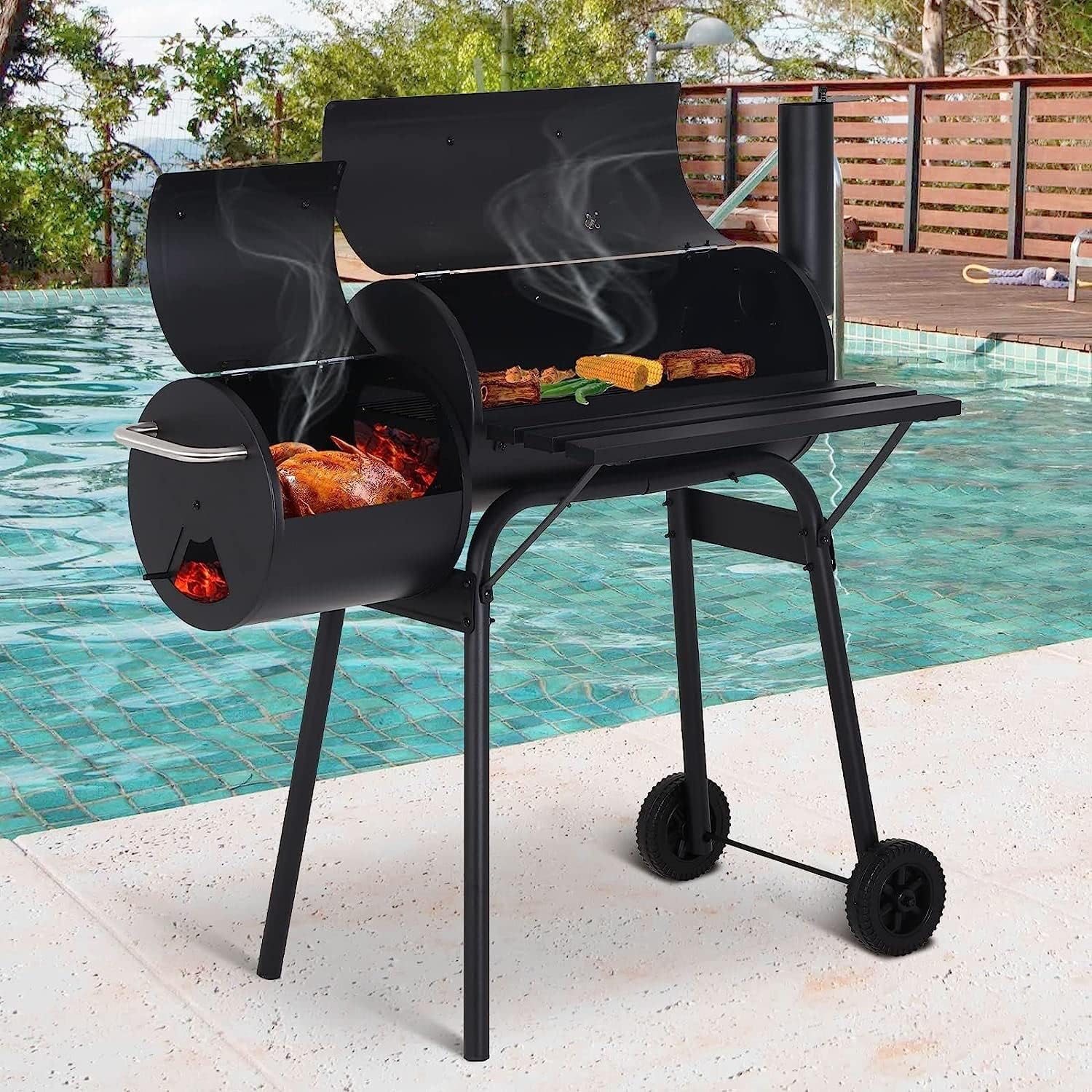 Portable Barbecue Charcoal Grill Metal