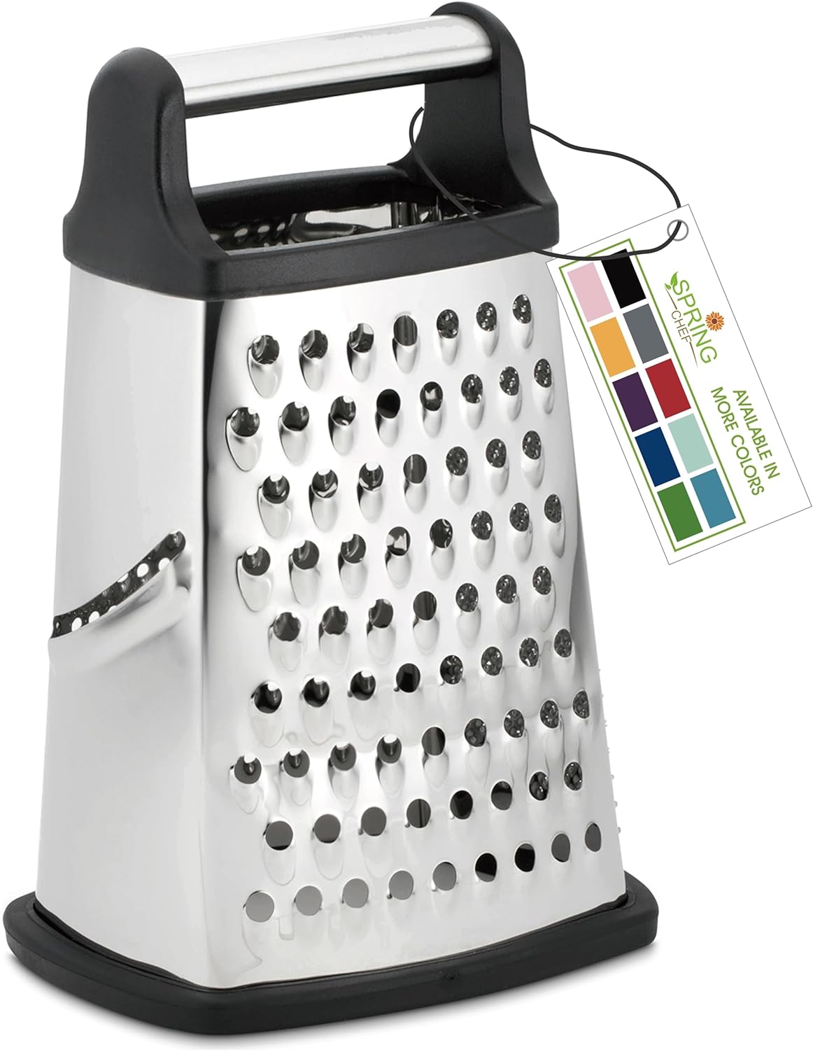 professional cheese grater stainless steel xl size 4 sides perfect box grater for parmesan cheese vegetables ginger dish