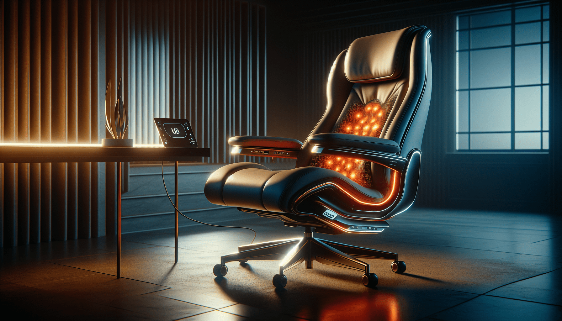 reclining executive office chair with heat and massage and usb port review