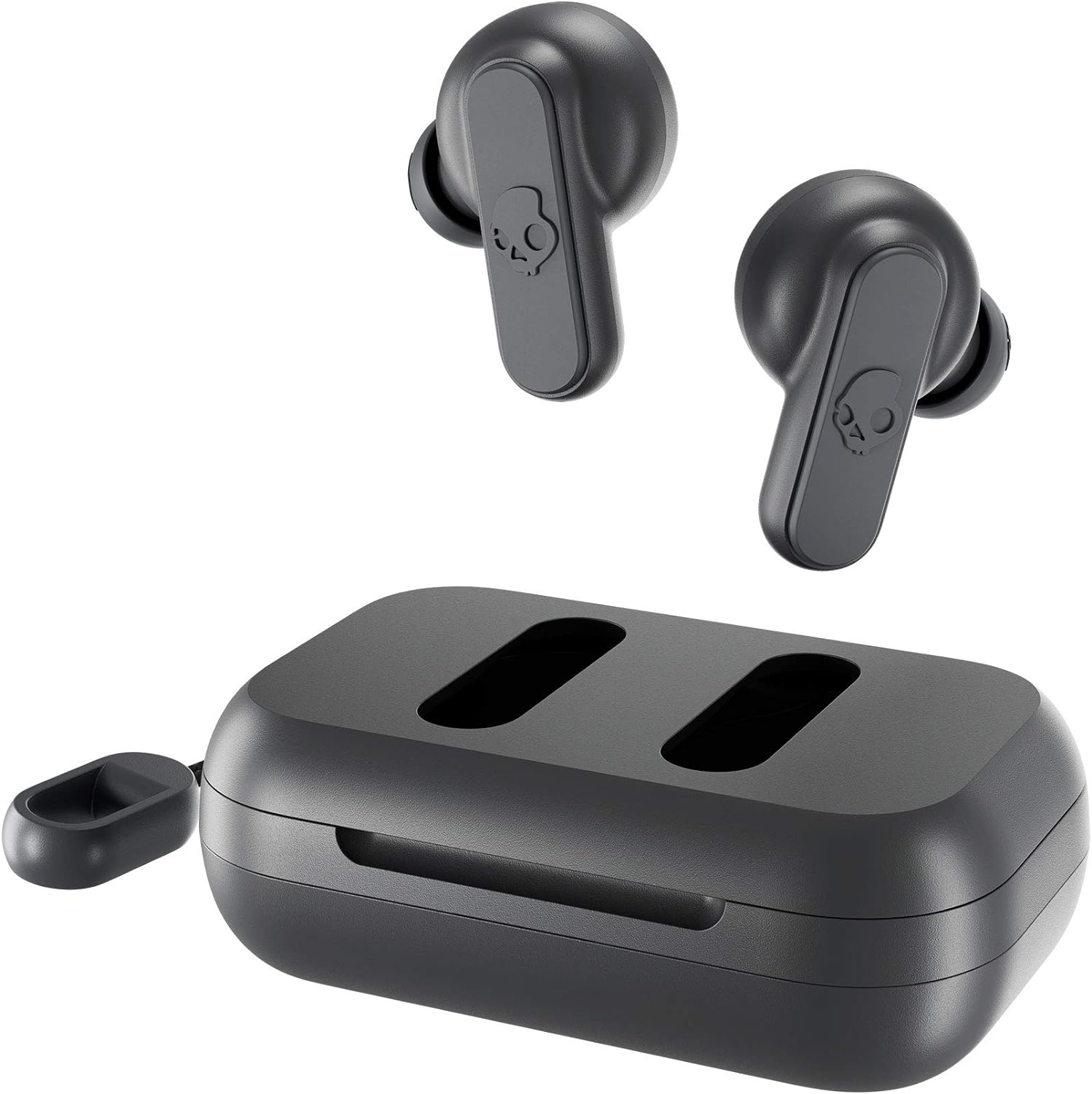 Skullcandy Dime In-Ear Wireless Earbuds, 12 Hr Battery, Microphone, Works with iPhone Android and Bluetooth Devices - Chill Grey