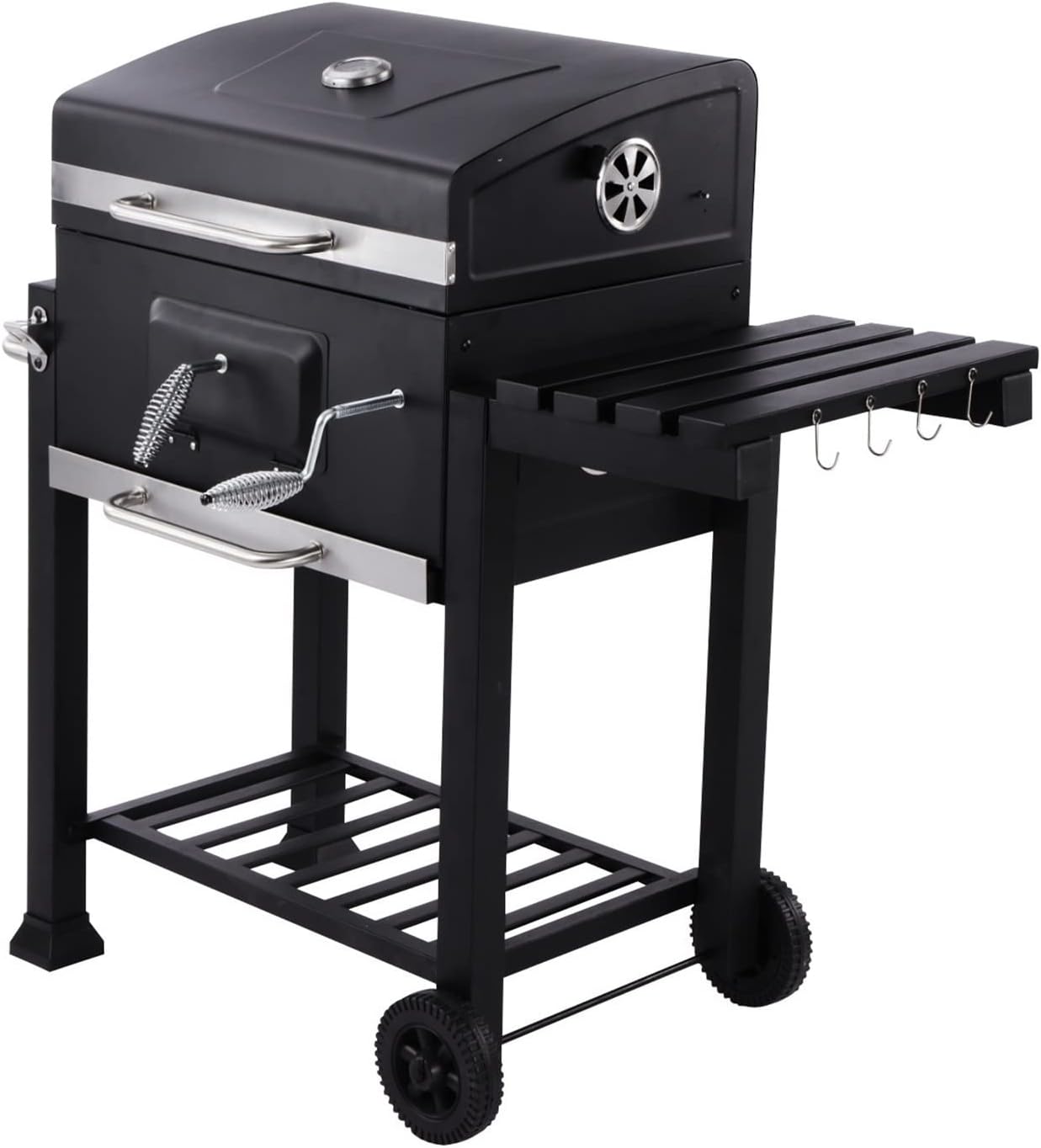 taphet charcoal grills portable easy to install oil drum stove courtyard large square grill heating stove bbq grill 3