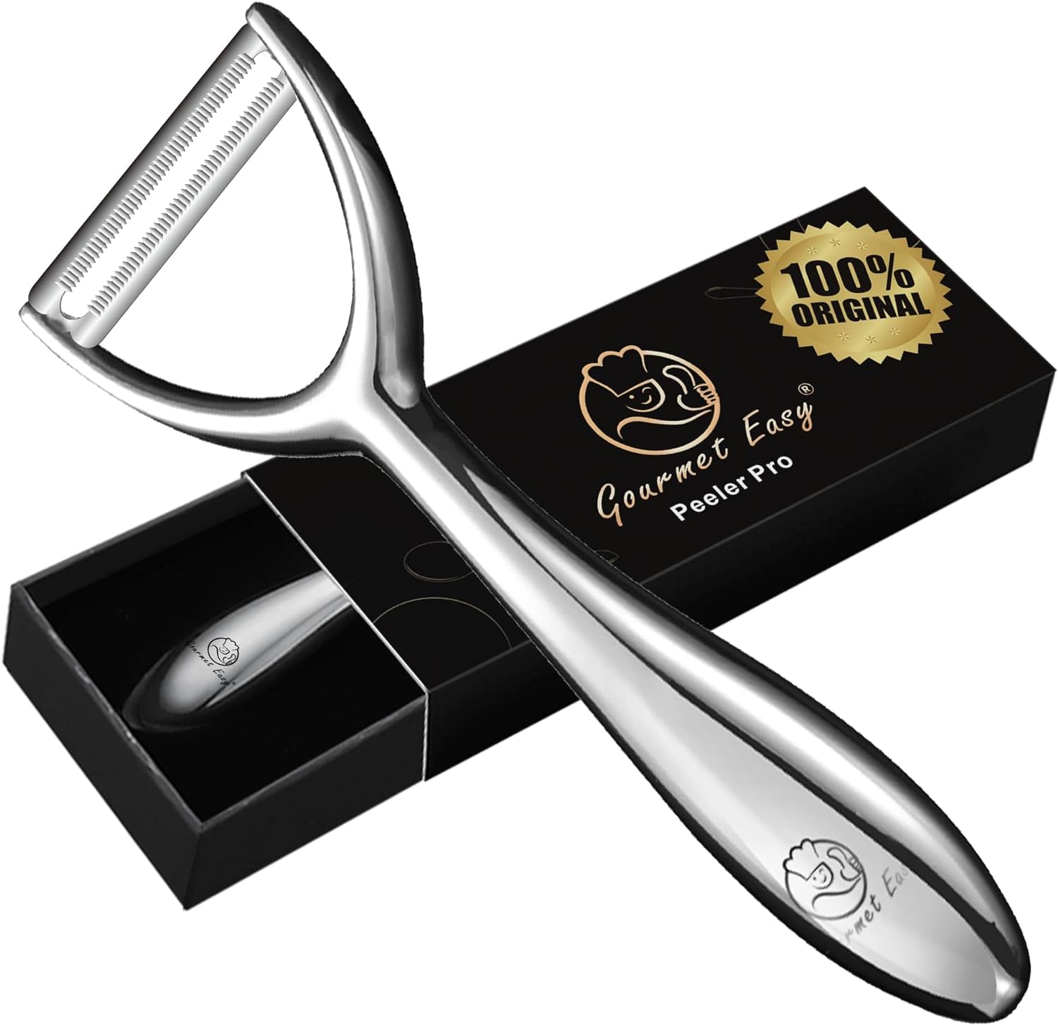 Ultra Sharp Stainless Steel Vegetable Peeler with Ergonomic Handle - 5 Year Warranty