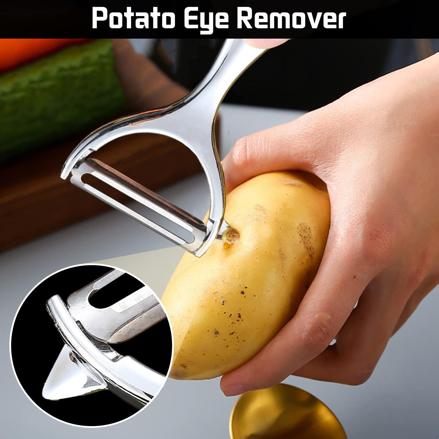 Vegetable Peeler for Kitchen, NewGF Fruit Potato Carrot Apple Peeler, Good Grip and Durable Y and I Shaped Stainless Steel Peelers, with Ergonomic Non-Slip Handle  Sharp Blade (2PCS)