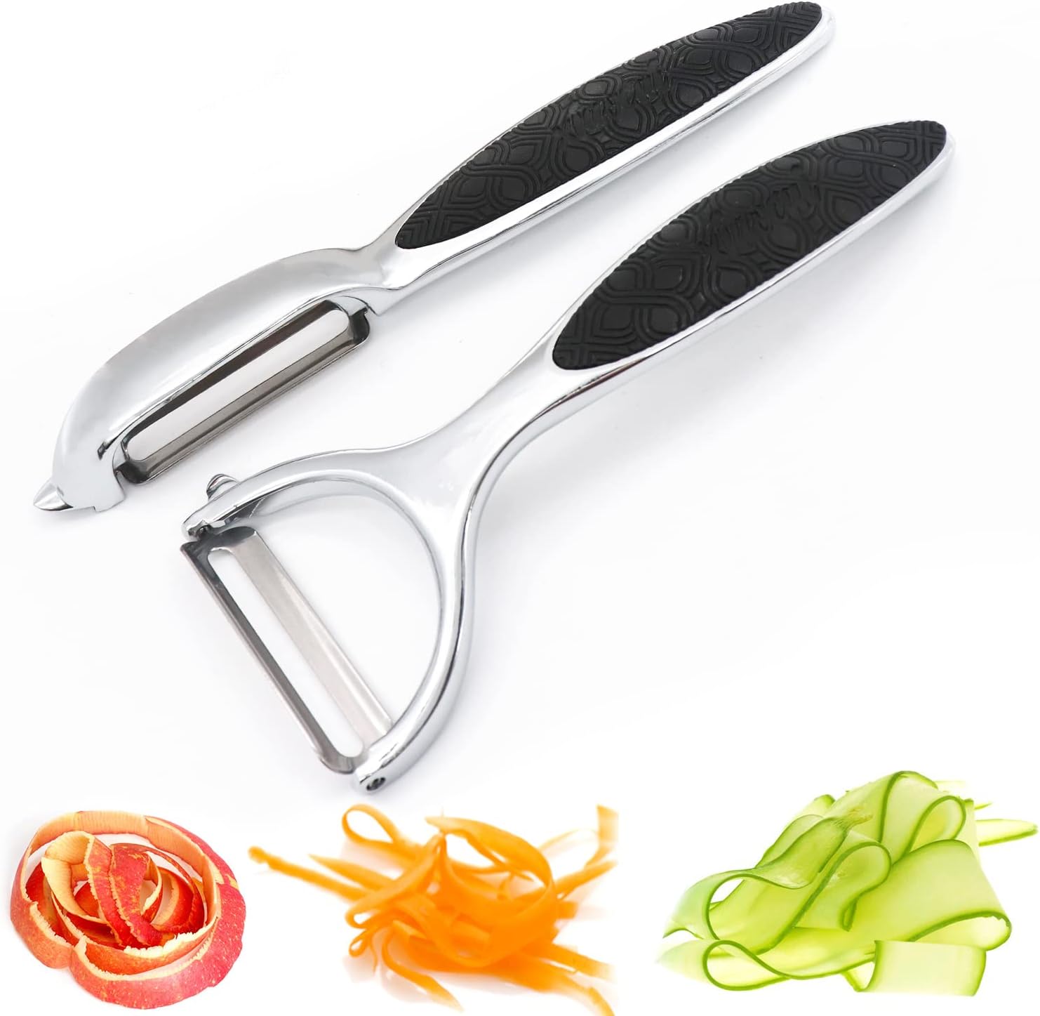 vegetable peeler for kitchen newgf fruit potato carrot apple peeler good grip and durable y and i shaped stainless steel