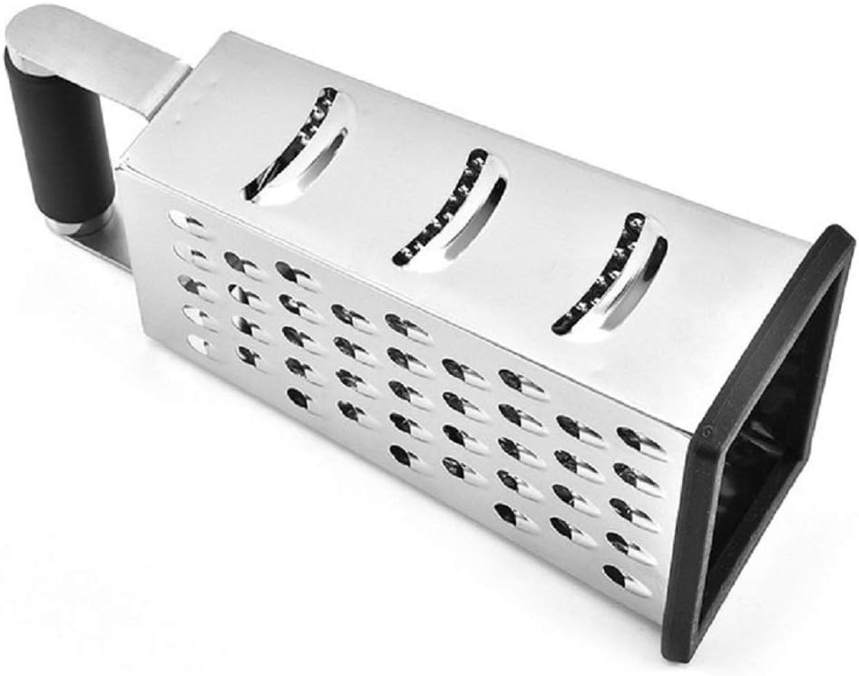 Vertical Stainless Steel Grating Four-sided Boxed Grater For Cucumbers, Carrots And Cheese, Grater, Melon, Planing, Potato, Planer, Non-slip Handle，Peeler