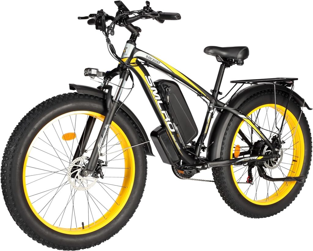 YinZhiBoo Electric Bike E-Bike Fat Tire Electric Bicycle 26 4.0 Adults Ebike 1000W Removable 48V/17.5 AH Battery 21-Speed Shifting for Trail Riding/Excursion/Commute UL and GCC Certified